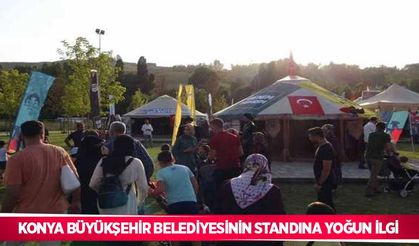 Konya Büyükşehir Belediyesinin standına yoğun ilgi