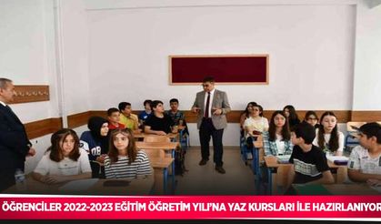 Öğrenciler 2022-2023 Eğitim Öğretim Yılı’na yaz kursları ile hazırlanıyor