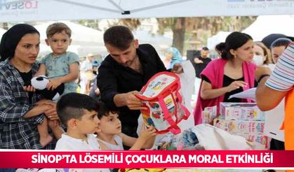 Sinop’ta lösemili çocuklara moral etkinliği