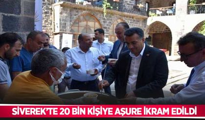 Siverek’te 20 bin kişiye aşure ikram edildi