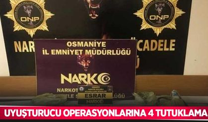 uyuşturucu operasyonlarına 4 tutuklama