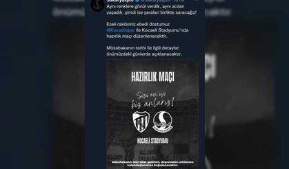 Sakaryaspor-Kocaelispor hazırlık maçı gelirlerini depremzedelere bağışlayacak