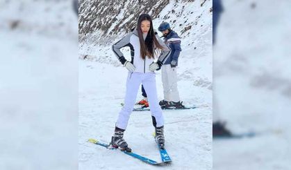 Türkiye güzeli fırtınayı dinlemedi piste çıktı