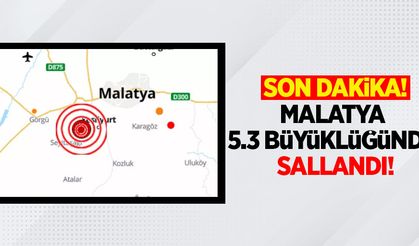 Malatya 5.3 büyüklüğünde sallandı!