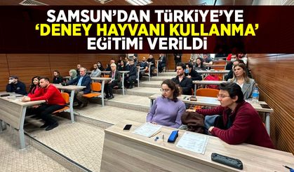 Samsun'dan Türkiye'ye 'deney hayvanı kullanma' eğitimi verildi