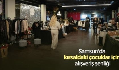 Samsun'da kırsaldaki çocuklar için alışveriş şenliği