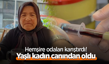 Hemşire odaları karıştırdı! Yaşlı kadın canından oldu