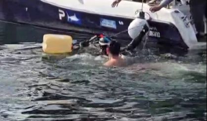 dev orkinos tekneyi salladı