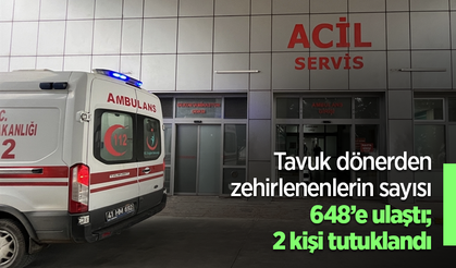 Tavuk dönerden zehirlenenlerin sayısı 648’e ulaştı; 2 kişi tutuklandı