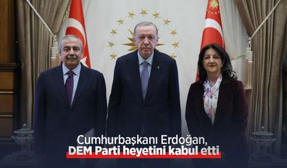Cumhurbaşkanı Erdoğan, DEM Parti heyetini kabul etti