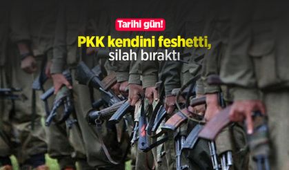 Tarihi gün! PKK kendini feshetti, silah bıraktı