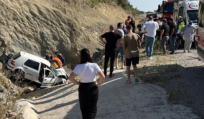 Kontrolden çıkan araç menfeze savruldu: 1 ölü, 2 yaralı