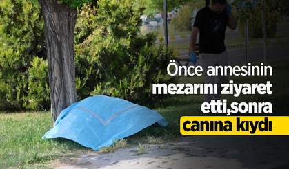 Önce annesinin mezarını ziyaret etti, sonra canına kıydı