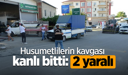 Husumetlilerin kavgası kantı bitti: 2 yaralı