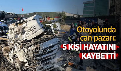 Otoyolunda can pazarı: 5 kişi hayatını kaybetti