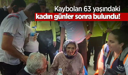 Kaybolan 63 yaşındaki kadın günler sonra bulundu!