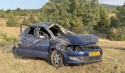 Otomobil şarampole yuvarlandı: 1 ölü