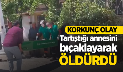 Korkunç olay: Tartıştığı annesini bıçaklayarak öldürdü