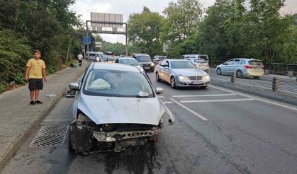 aşırı hız kaza getirdi: 1 yaralı