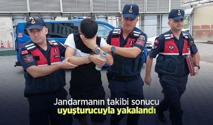 Jandarmanın takibi sonucu uyuşturucuyla yakalandı