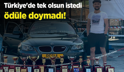 Türkiye'de tek olsun istedi ödüle doymadı