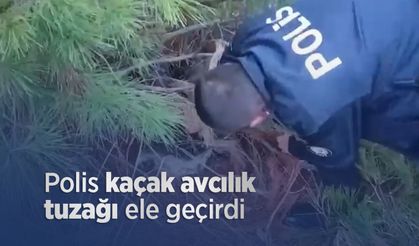 Polis kaçak avcılık tuzağı ele geçirdi