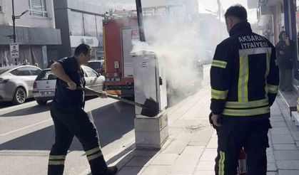 Elektrik panosundaki yangın paniğe neden oldu
