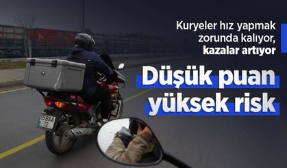 Düşük puan, yüksek risk: Kuryeler hız yapmak zorunda kalıyor, kazalar artıyor