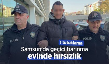 Geçici barınma evinde hırsızlık: 1 tutuklama