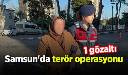 Samsun'da terör operasyonu: 1 gözaltı