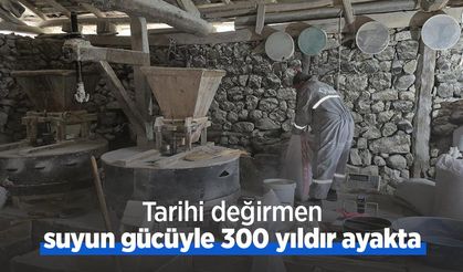 Tarihi değirmen suyun gücüyle 300 yıldır ayakta