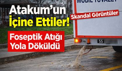 Atakum’un İçine Ettiler! Skandal Görüntüler Foseptik Atığı Yola Döküldü.