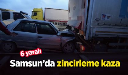 Samsun’da zincirleme kaza: 6 yaralı