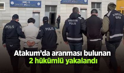 Atakum’da aranması bulunan 2 hükümlü yakalandı