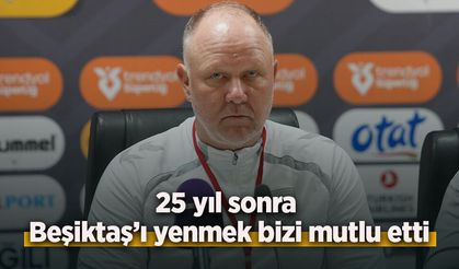 Sebastian Hahn: "25 yıl sonra Beşiktaş’ı yenmek bizi mutlu etti"
