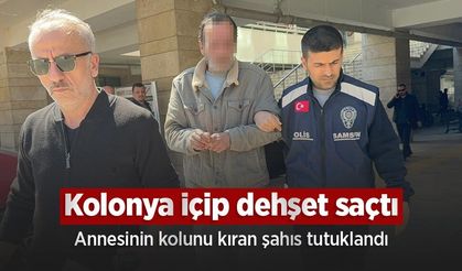 Kolonya içip dehşet saçtı: Annesinin kolunu kıran şahıs tutuklandı