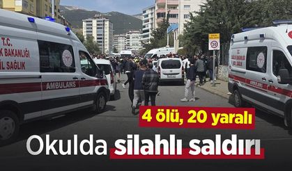 Okulda silahlı saldırı: 4 ölü, 20 yaralı