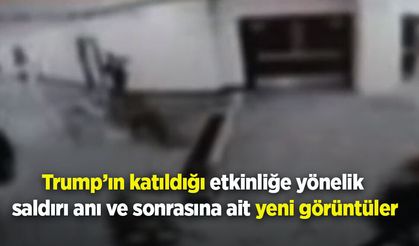 Trump’ın katıldığı etkinliğe yönelik saldırı anı ve sonrasına ait yeni görüntüler