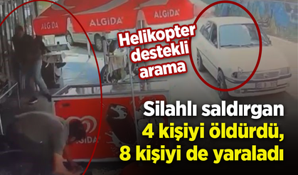 Silahlı saldırgan 4 kişiyi öldürdü, 8 kişiyi de yaraladı