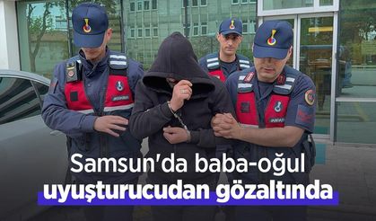 Samsun'da baba-oğul uyuşturucudan gözaltında