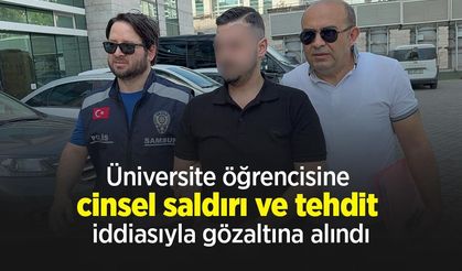 Üniversite öğrencisine cinsel saldırı ve tehdit iddiasıyla gözaltına alındı