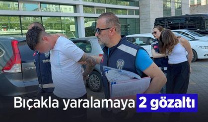 Bıçakla yaralamaya 2 gözaltı