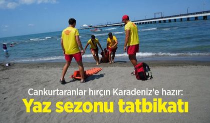 Cankurtaranlar hırçın Karadeniz'e hazır: Yaz sezonu tatbikatı