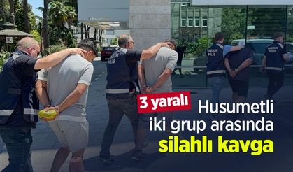 Husumetli iki grup arasında silahlı kavga; 3 yaralı