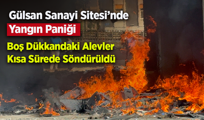 Samsun Gülsan Sanayi Sitesi’nde Yangın Paniği: Boş Dükkandaki Alevler Kısa Sürede Söndürüldü