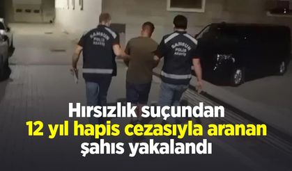 Hırsızlık suçundan 12 yıl hapis cezasıyla aranan şahıs yakalandı