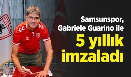 Samsunspor, Gabriele Guarino ile 5 yıllık imzaladı