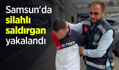 Samsun'da silahlı saldırgan yakalandı