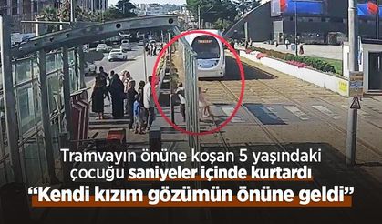 Tramvayın önüne koşan 5 yaşındaki çocuğu saniyeler içinde kurtardı: “Kendi kızım gözümün önüne geldi”