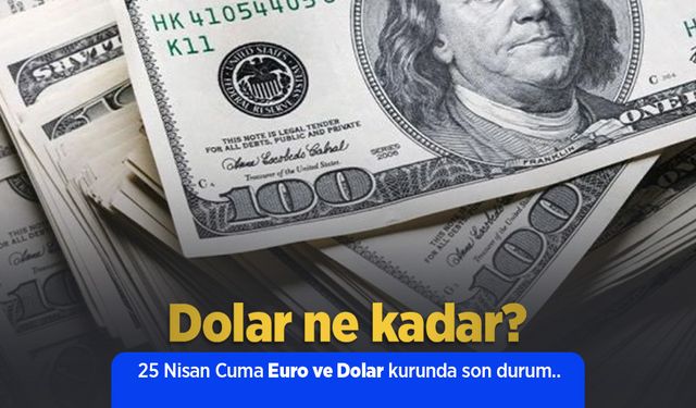 25 Nisan 2025 Güncel Dolar ve Euro Kuru: Anlık Döviz Fiyatları
